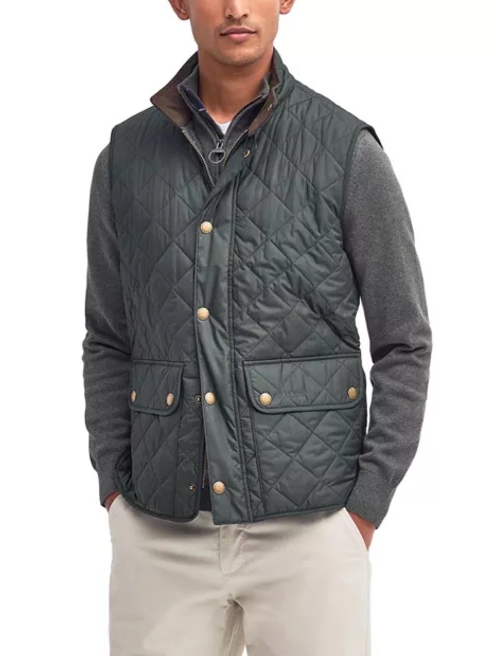 Barbour Black Lowerdale Quilted Men's Vest
